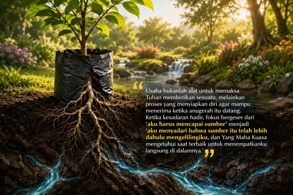 Pohon di Dalam Polybag: Mengapa Manusia Sering Tidak Menyadari Sumber Kehidupan Sudah Sangat Dekat?